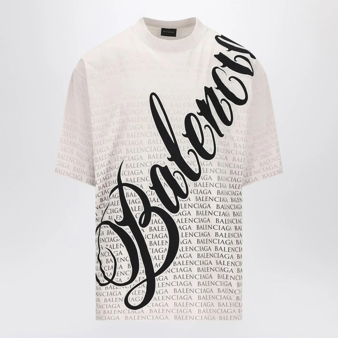 Balenciaga - White Big B T-shirt Brand Apparel & Accessories > Clothing > Shirts & Tops XL