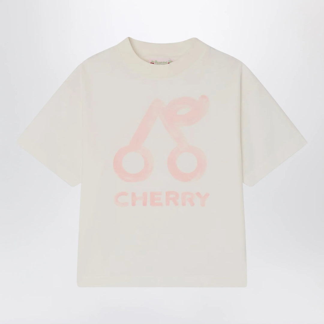 Bonpoint - Lele white T-shirt with cherry print Brand Apparel & Accessories > Clothing > Shirts & Tops 4