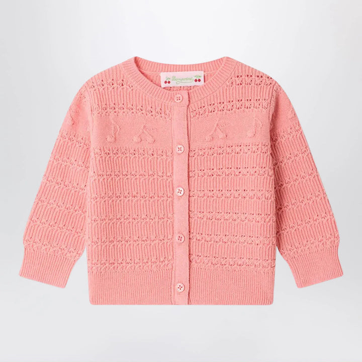 Bonpoint - Mahana cardigan with cherries and musical notes in wool blend Brand Apparel &amp; Accessories > Clothing > Shirts &amp; Tops