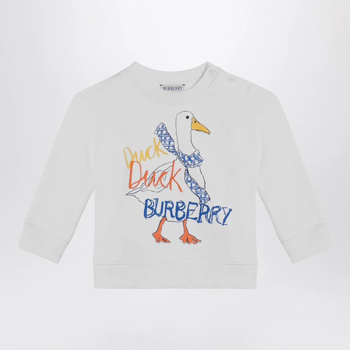 Burberry - White sweatshirt with logo print Brand Apparel &amp; Accessories > Clothing > Shirts &amp; Tops 9