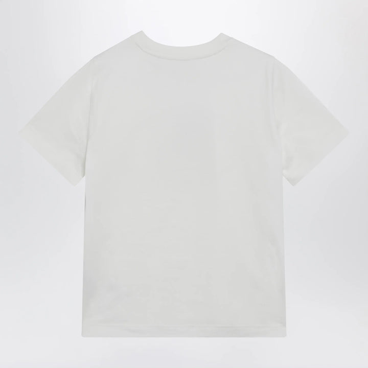 Burberry - White T-shirt with Knight Stamp Brand Apparel &amp; Accessories > Clothing > Shirts &amp; Tops XS