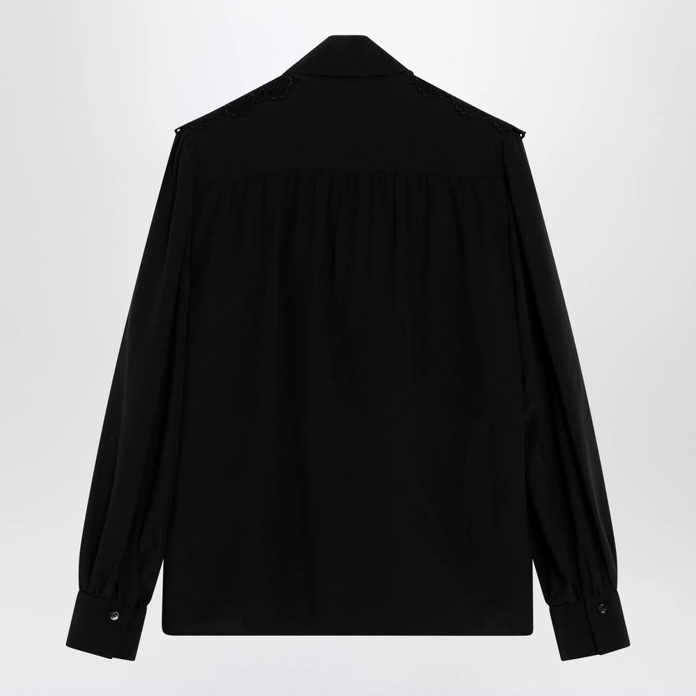Chloé - Black silk blouse with lavallière Brand Apparel & Accessories > Clothing > Shirts & Tops