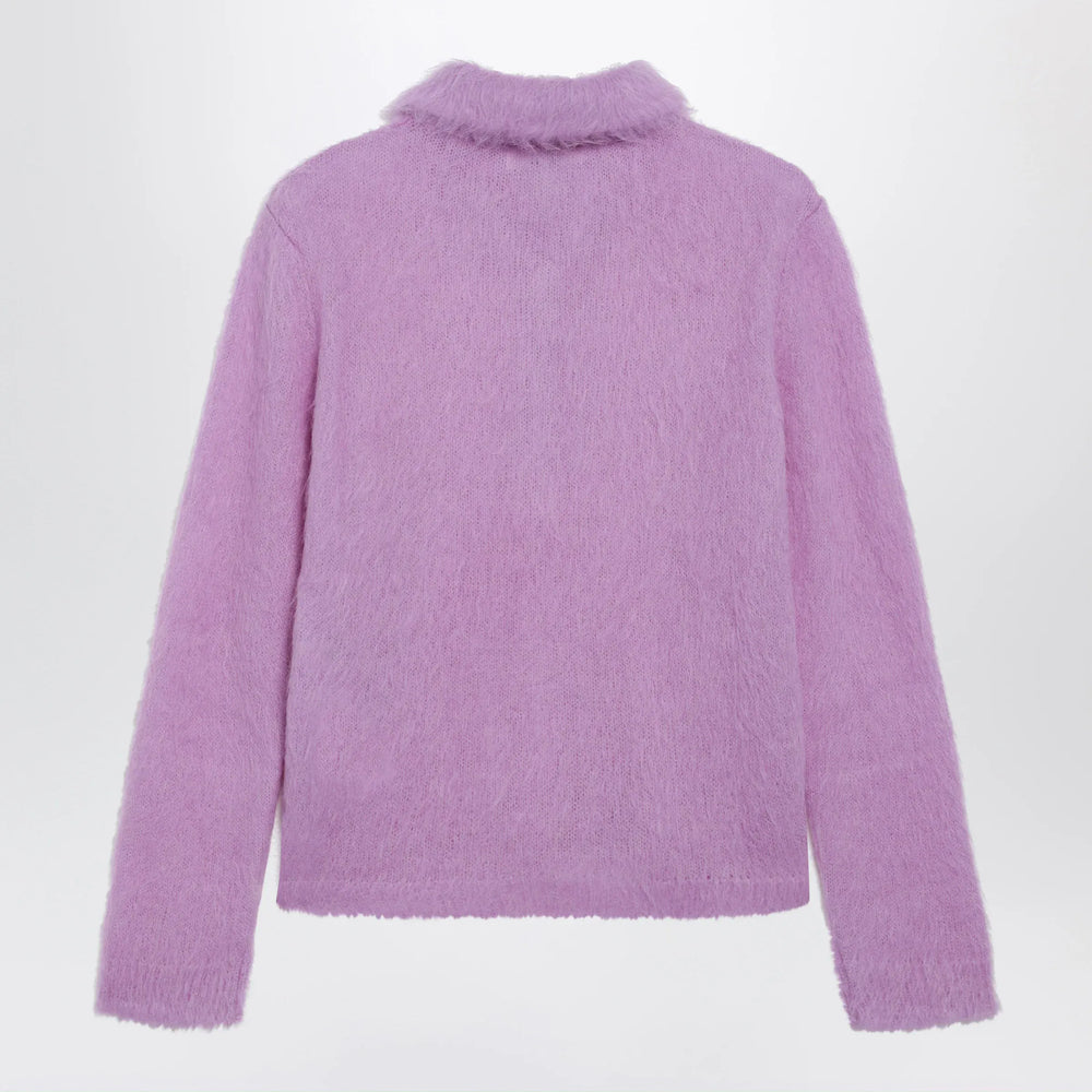 Chloé - Lavender alpaca-blend cardigan Brand Apparel & Accessories > Clothing > Shirts & Tops