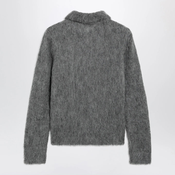 Chloé - Smoke grey alpaca-blend cardigan Brand Apparel &amp; Accessories > Clothing > Shirts &amp; Tops M