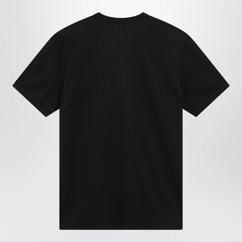 Dolce&Gabbana - Black cotton jersey T-shirt Brand Apparel & Accessories > Clothing > Shirts & Tops