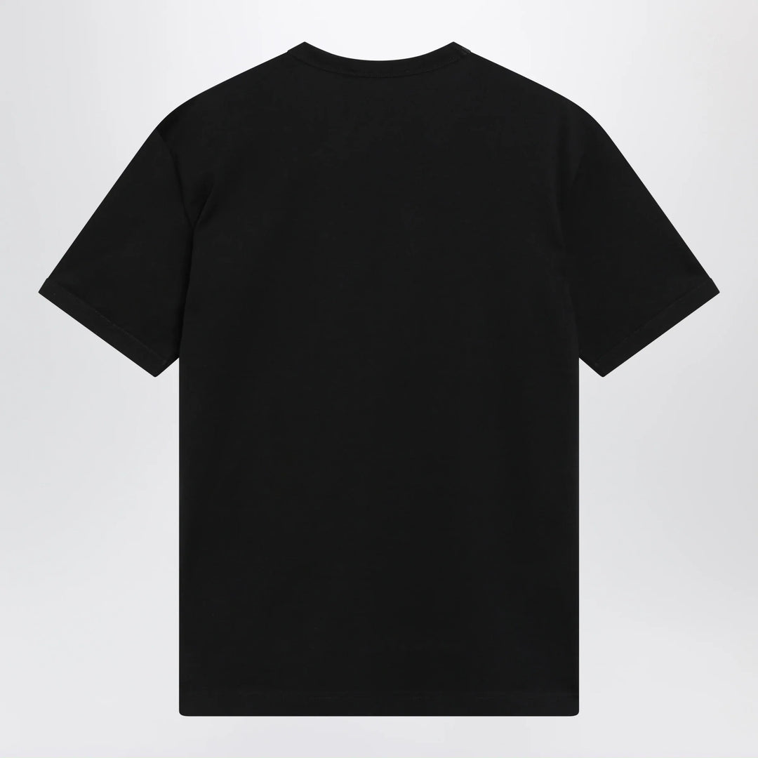Dolce&amp;Gabbana - Black cotton jersey T-shirt Brand Apparel &amp; Accessories > Clothing > Shirts &amp; Tops 52 IT