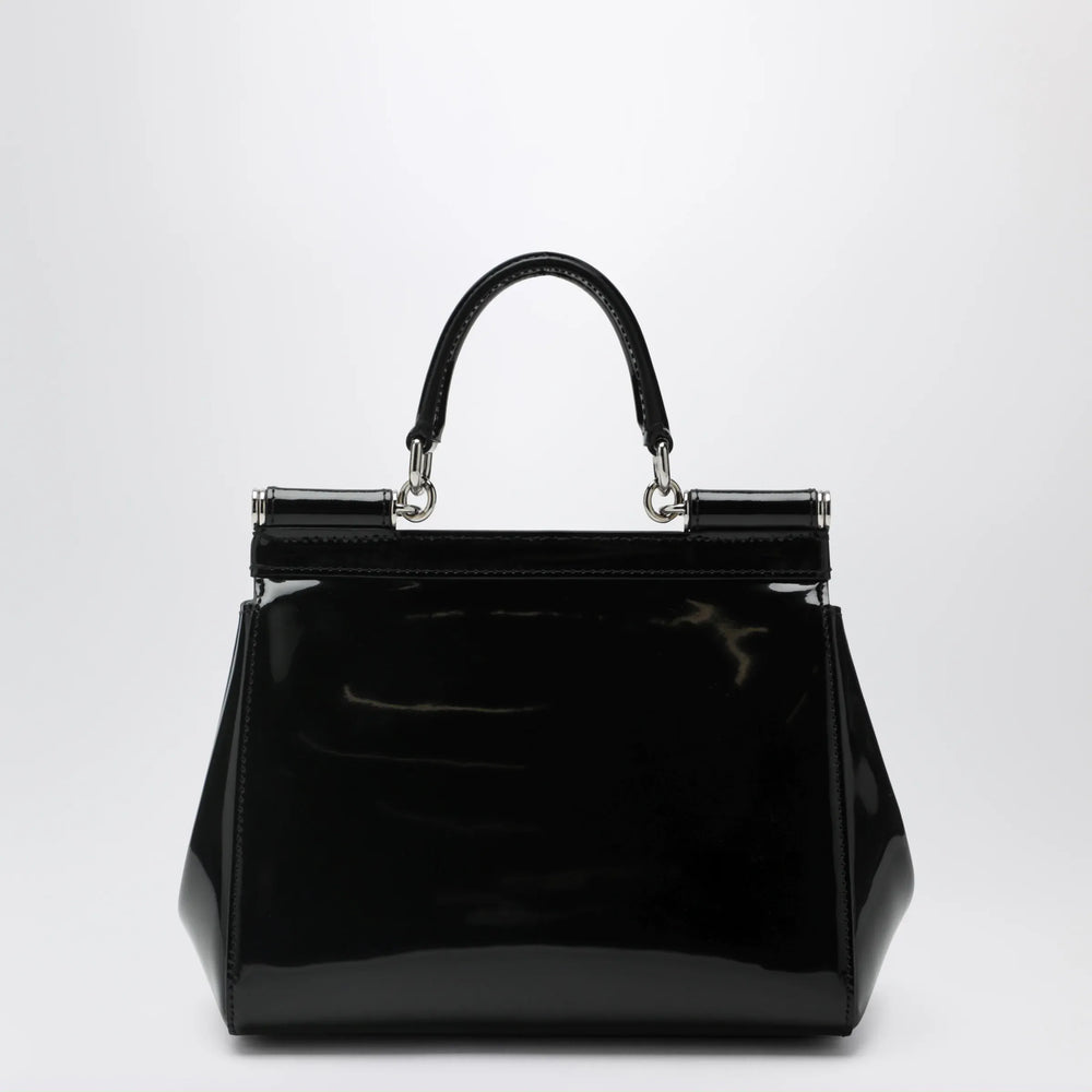 Dolce&Gabbana - Sicily small black patent leather top-handle bag Brand Apparel & Accessories > Clothing > Shirts & Tops TU