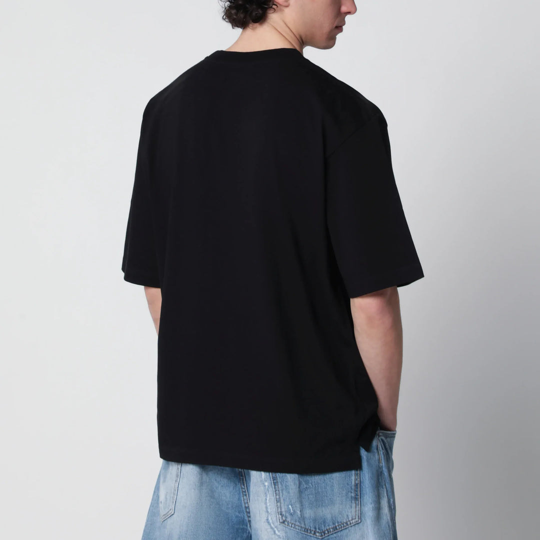 Dsquared2 - Rebel Tags loose-fit cotton T-shirt in black Brand Apparel &amp; Accessories > Clothing > Shirts &amp; Tops