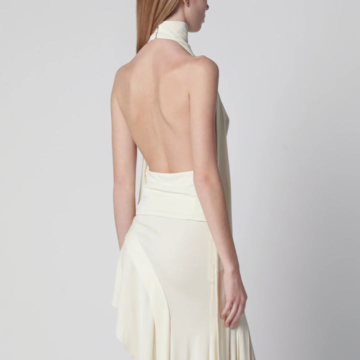 Francesco Murano - White backless top Brand Apparel &amp; Accessories > Clothing > Shirts &amp; Tops