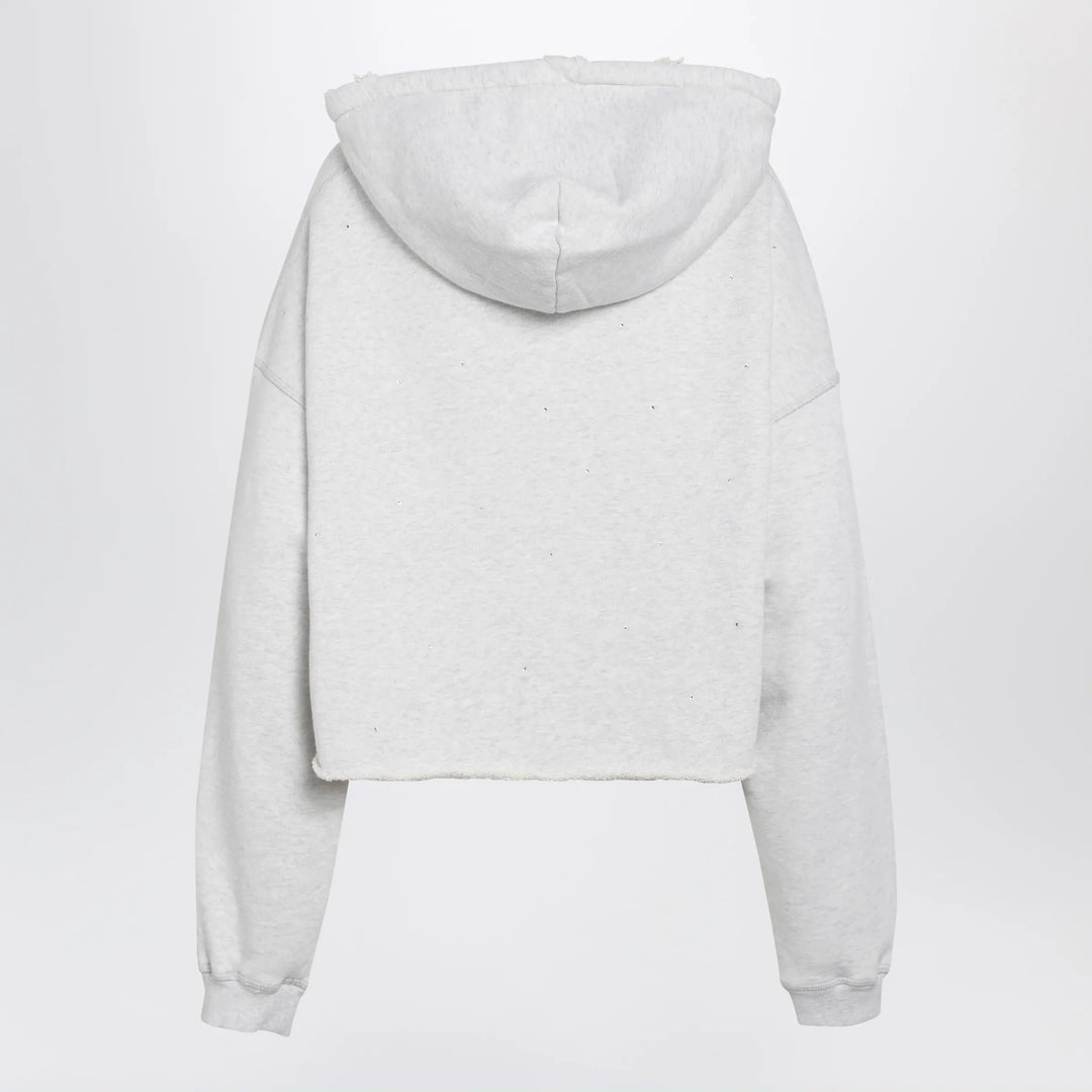 Golden Goose - Star sweatshirt with crystal embroidery in grey cotton Brand Apparel &amp; Accessories > Clothing > Shirts &amp; Tops