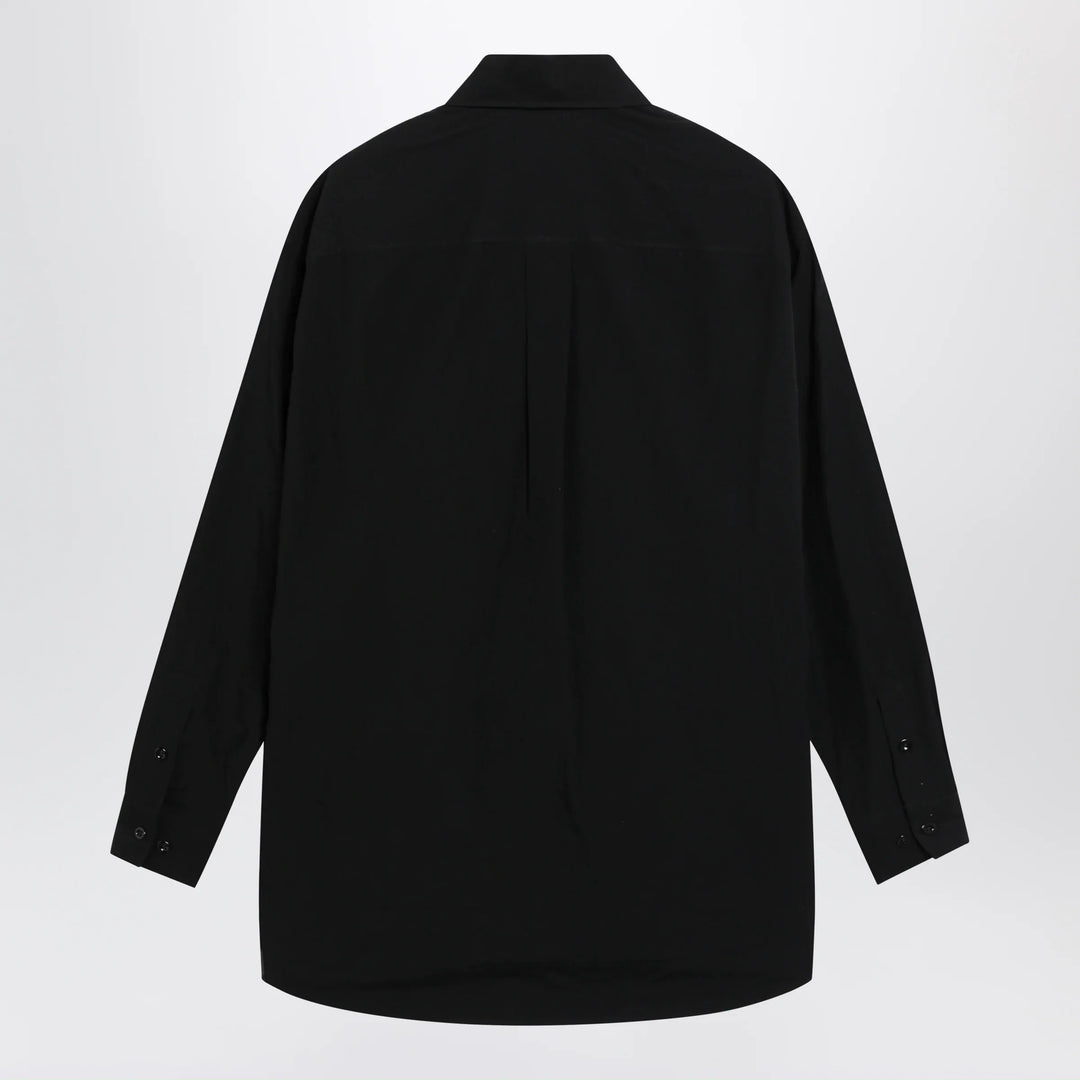 LEMAIRE - Long-sleeve shirt with chest pockets in black cotton Brand Apparel &amp; Accessories > Clothing > Shirts &amp; Tops 48 IT