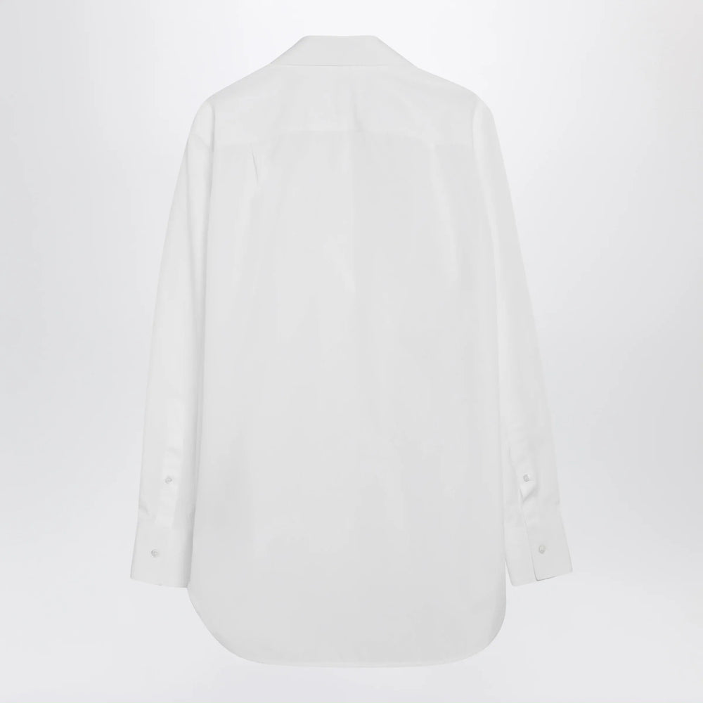 Maison Margiela - White folded-collar shirt Brand Apparel & Accessories > Clothing > Shirts & Tops 40  IT