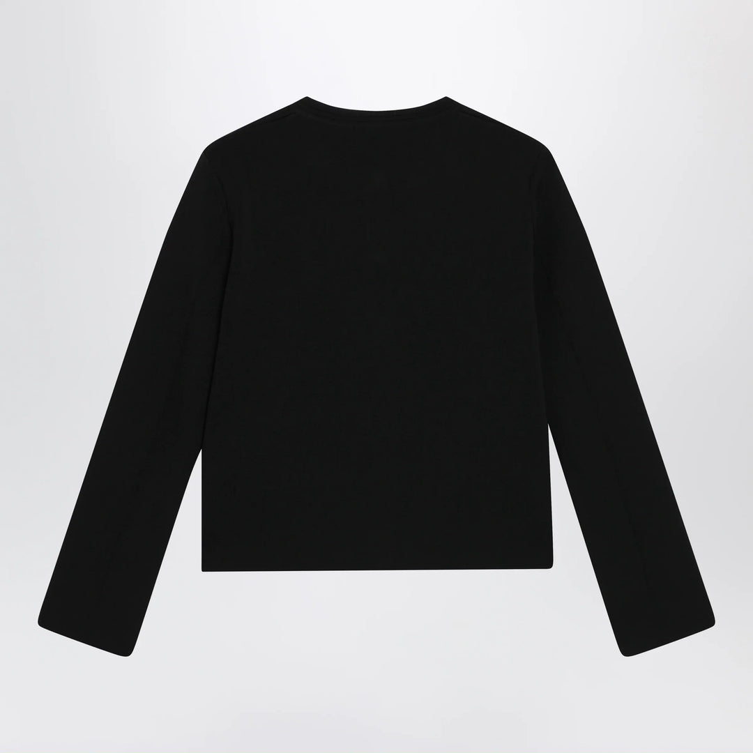 Max Mara - Black viscose-blend cardigan Brand Apparel &amp; Accessories > Clothing > Shirts &amp; Tops
