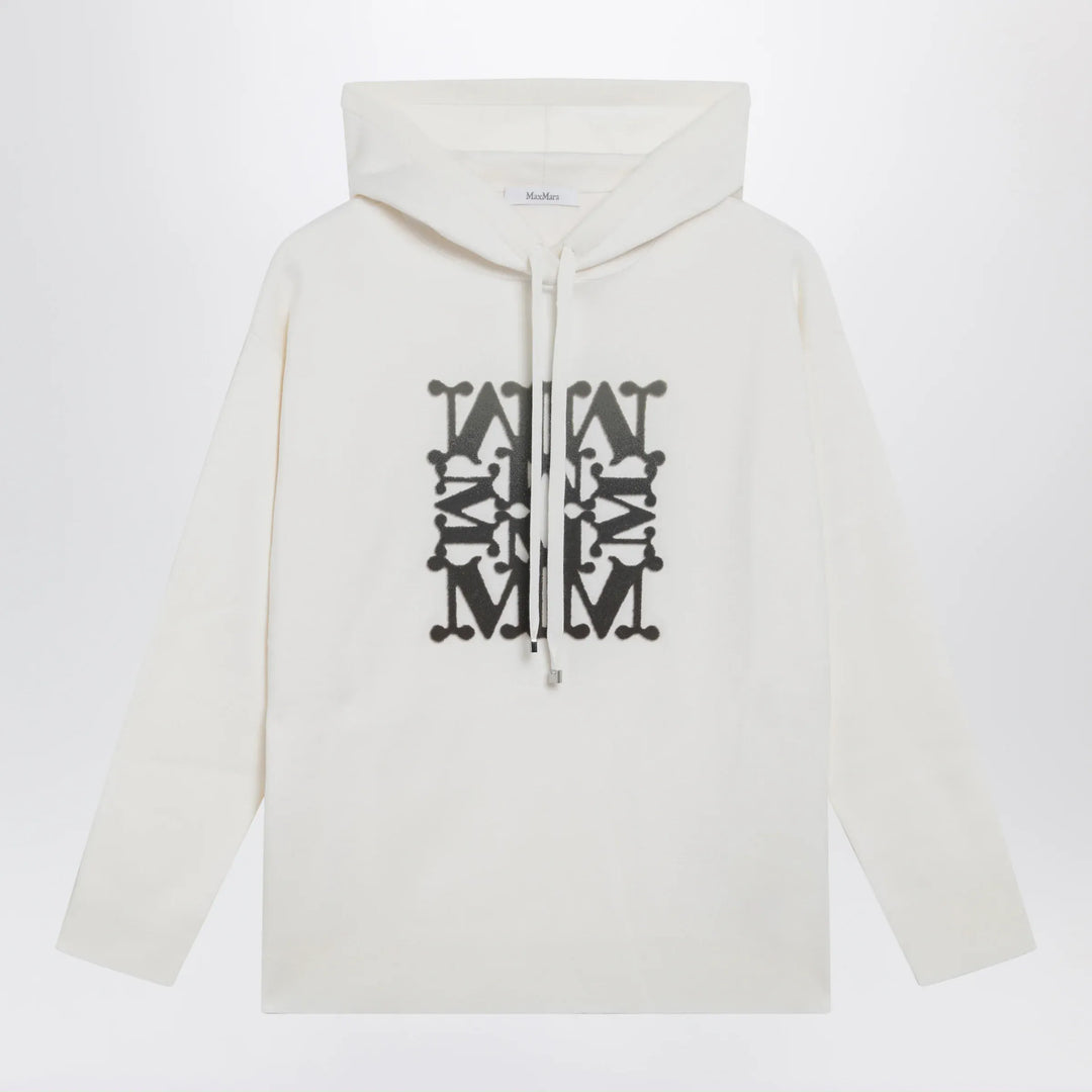 Max Mara - Taddeo hooded virgin wool sweater in white Brand Apparel &amp; Accessories > Clothing > Shirts &amp; Tops XS