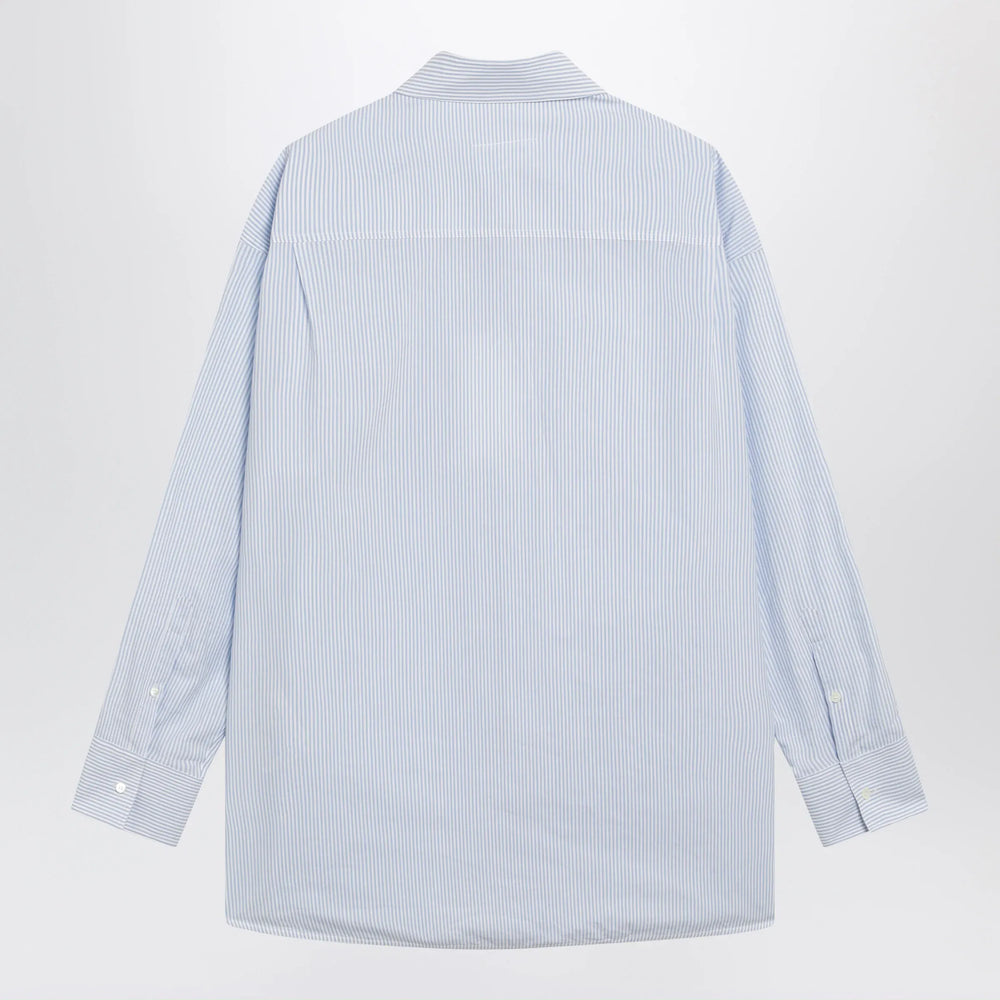 MM6 Maison Margiela - White/light blue striped cotton shirt Brand Apparel & Accessories > Clothing > Shirts & Tops 48 IT