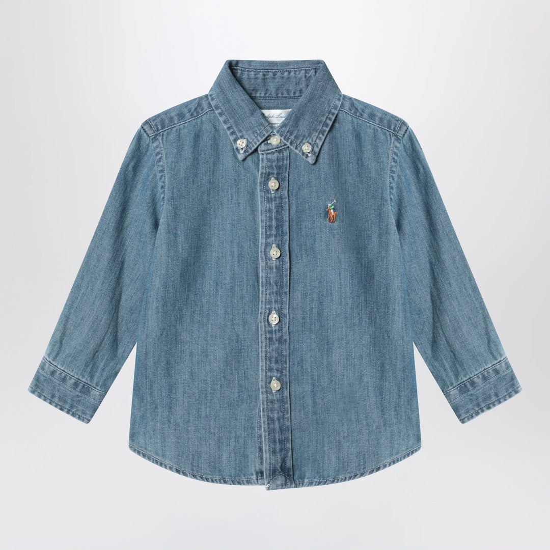 Polo Ralph Lauren - Blue denim shirt Brand Apparel &amp; Accessories > Clothing > Shirts &amp; Tops 6