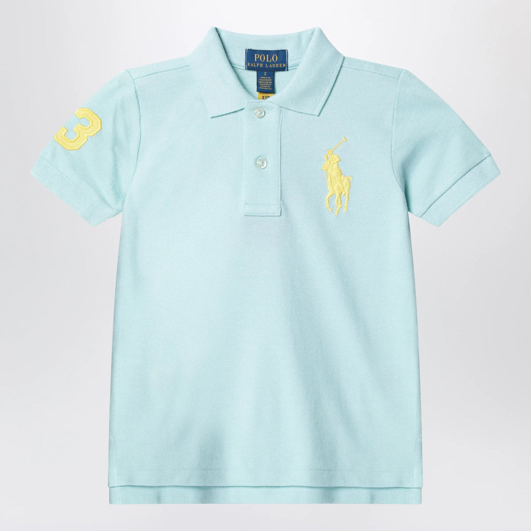 Polo Ralph Lauren - Light blue polo shirt with embroidered logo Brand Apparel &amp; Accessories > Clothing > Shirts &amp; Tops 2