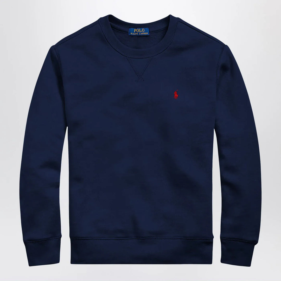 Polo Ralph Lauren - Navy blue cotton blend sweatshirt Brand Apparel &amp; Accessories > Clothing > Shirts &amp; Tops M