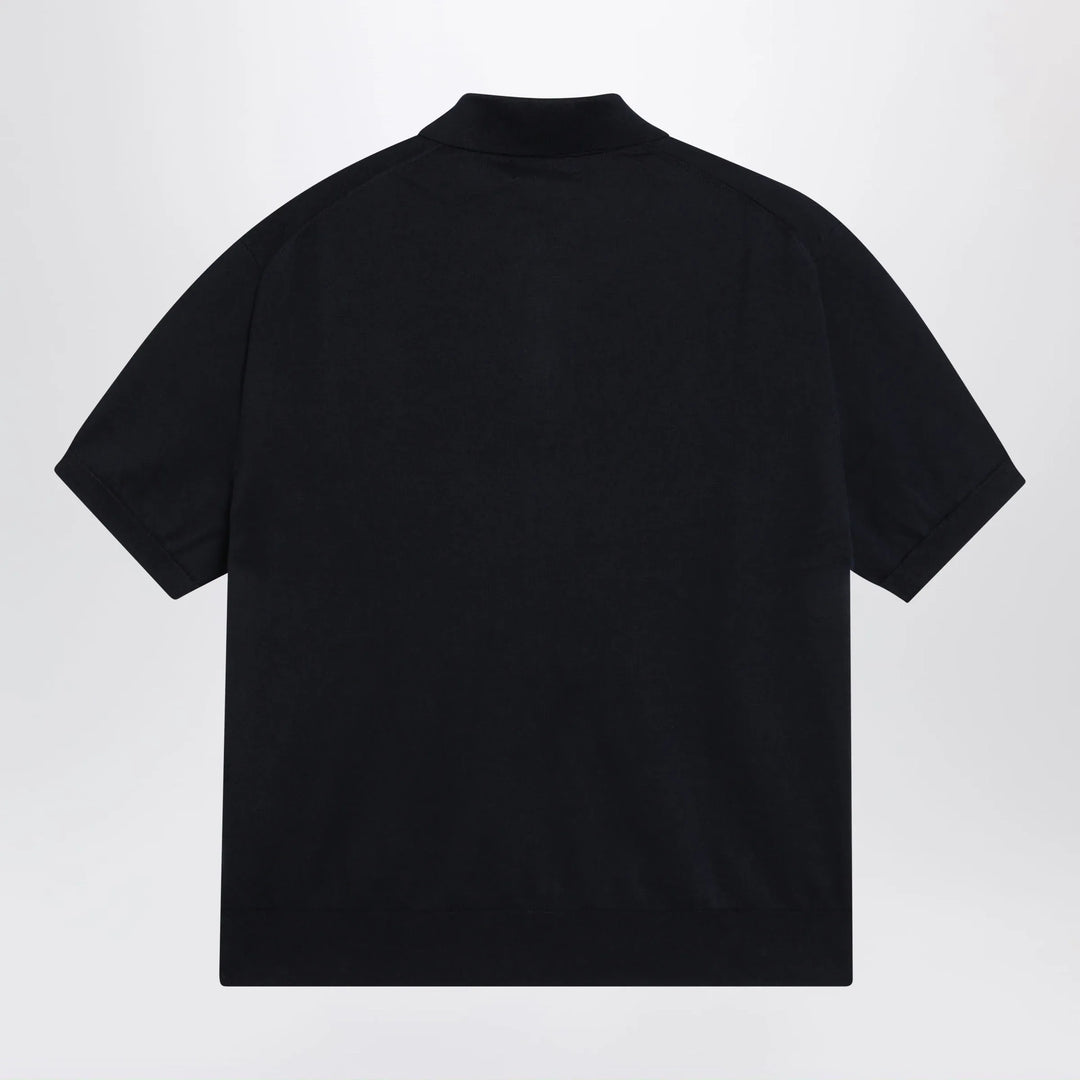 Polo Ralph Lauren - Navy blue cotton knit polo Brand Apparel &amp; Accessories > Clothing > Shirts &amp; Tops