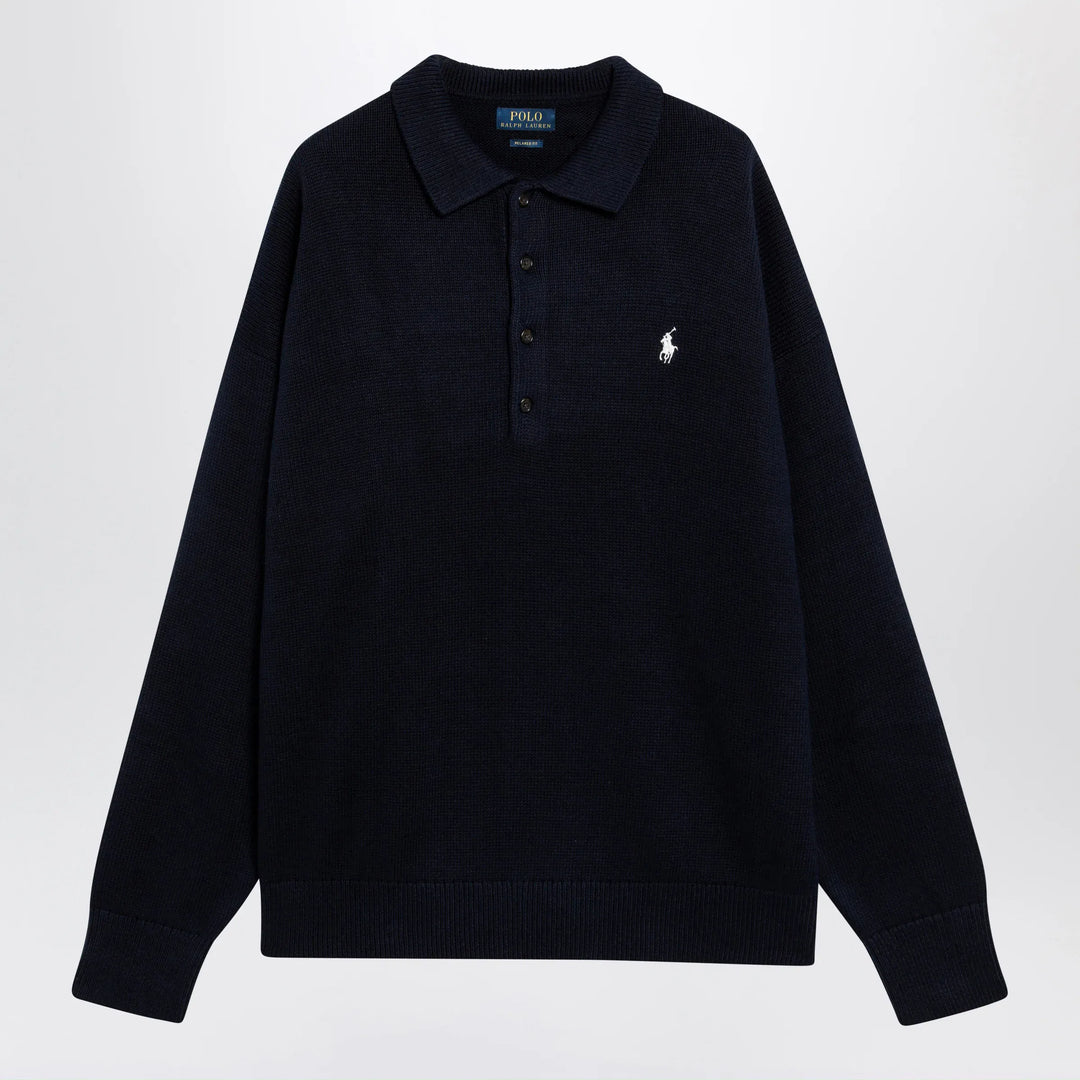 Polo Ralph Lauren - Navy blue polo sweater with flag motif Brand Apparel &amp; Accessories > Clothing > Shirts &amp; Tops