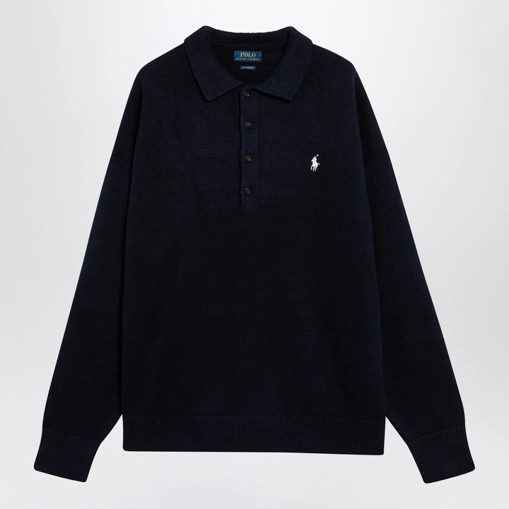 Polo Ralph Lauren - Navy blue polo sweater with flag motif Brand Apparel &amp; Accessories > Clothing > Shirts &amp; Tops