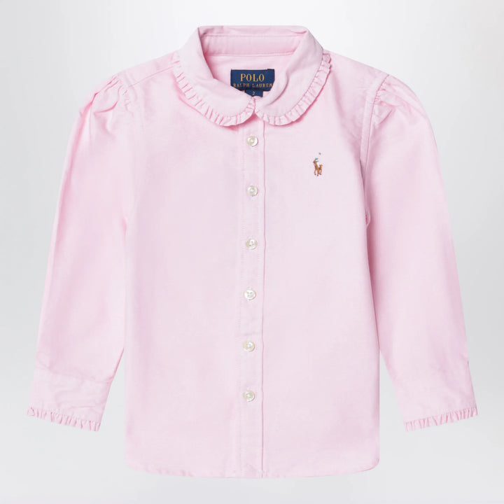 Polo Ralph Lauren - Pink shirt with ruffles Brand Apparel &amp; Accessories > Clothing > Shirts &amp; Tops 6X