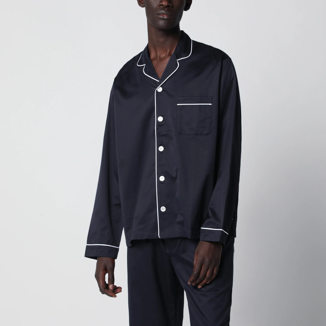 Tekla - Blue pajama shirt Brand Apparel &amp; Accessories > Clothing > Shirts &amp; Tops S