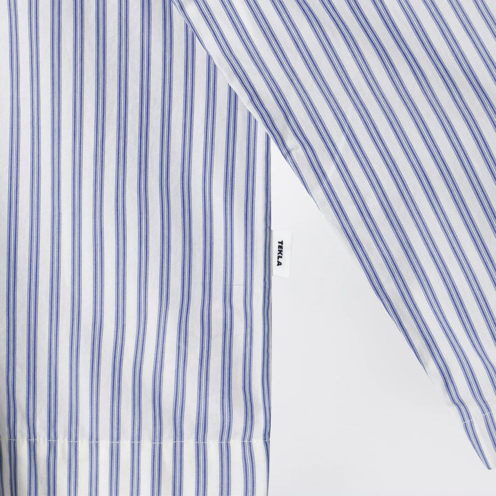 Tekla - White/light blue striped pajama shirt Brand Apparel &amp; Accessories > Clothing > Shirts &amp; Tops