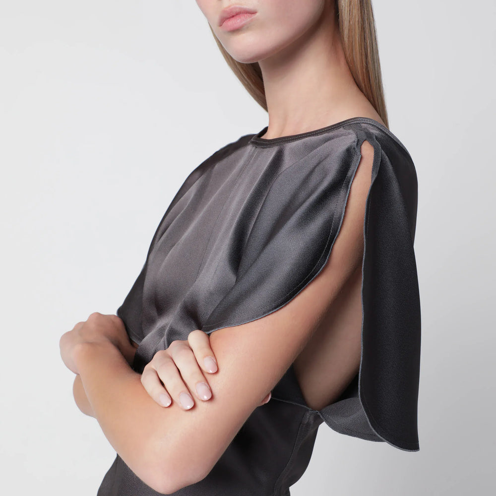 Victoria Beckham - Bela satin viscose top in Ore Brand Apparel & Accessories > Clothing > Shirts & Tops