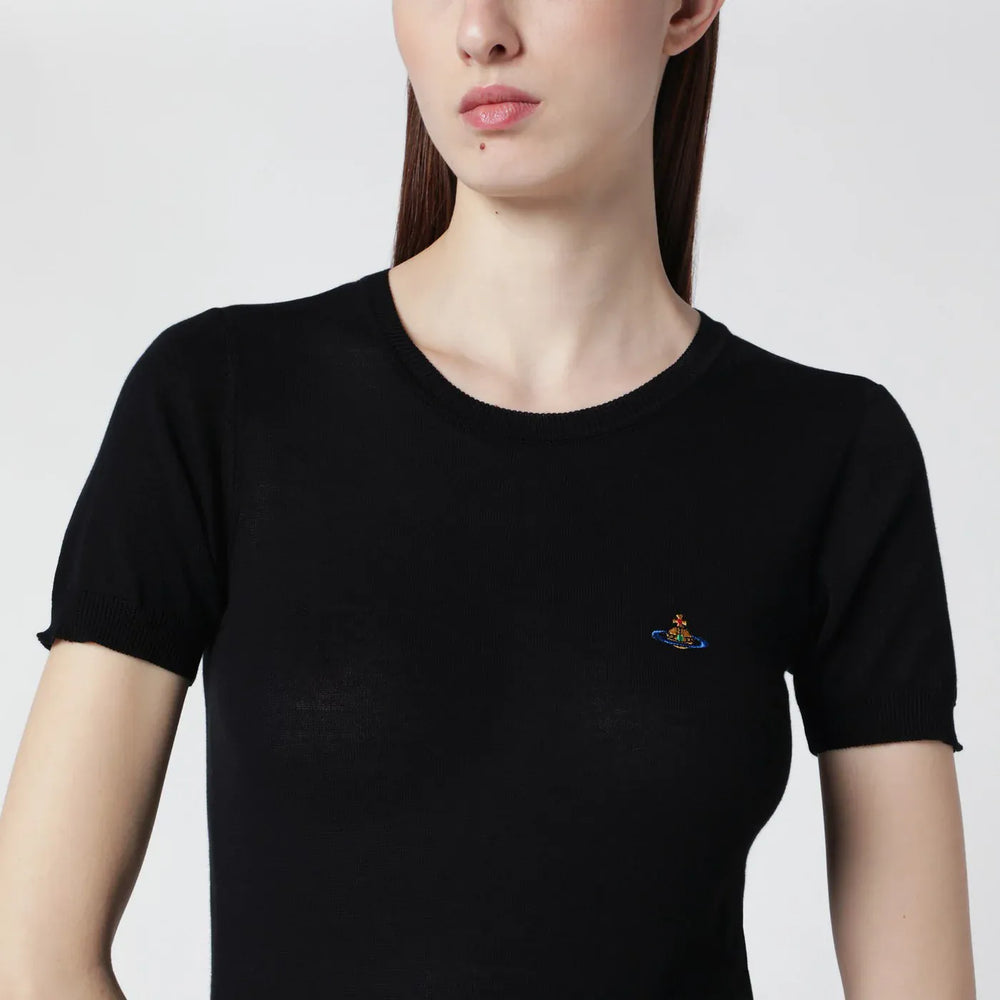 Vivienne Westwood - Bea black cotton top Brand Apparel & Accessories > Clothing > Shirts & Tops S
