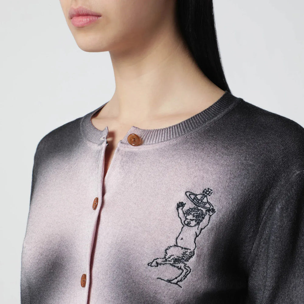 Vivienne Westwood - Pink/black dégradé-effect knit top Brand Apparel & Accessories > Clothing > Shirts & Tops