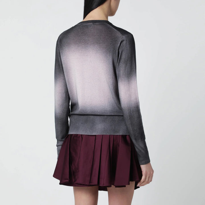 Vivienne Westwood - Pink/black dégradé-effect knit top Brand Apparel &amp; Accessories > Clothing > Shirts &amp; Tops