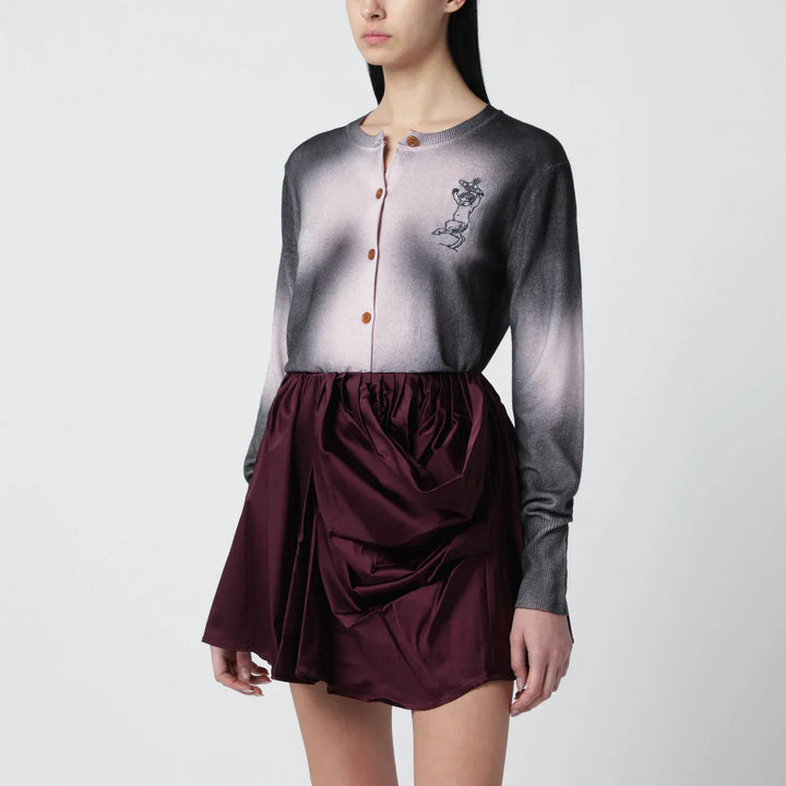 Vivienne Westwood - Pink/black dégradé-effect knit top Brand Apparel &amp; Accessories > Clothing > Shirts &amp; Tops S