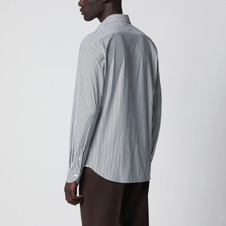 XACUS - White Active Striped Tailor Fit Shirt Brand Apparel &amp; Accessories > Clothing > Shirts &amp; Tops