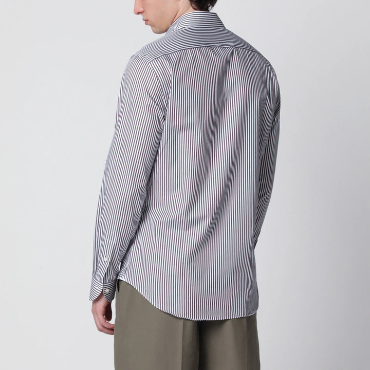 XACUS - White/brown striped Travel shirt Brand Apparel &amp; Accessories > Clothing > Shirts &amp; Tops