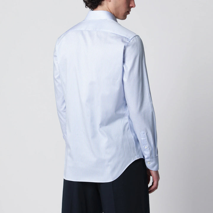 XACUS - White/light blue cotton Travel shirt Brand Apparel &amp; Accessories > Clothing > Shirts &amp; Tops