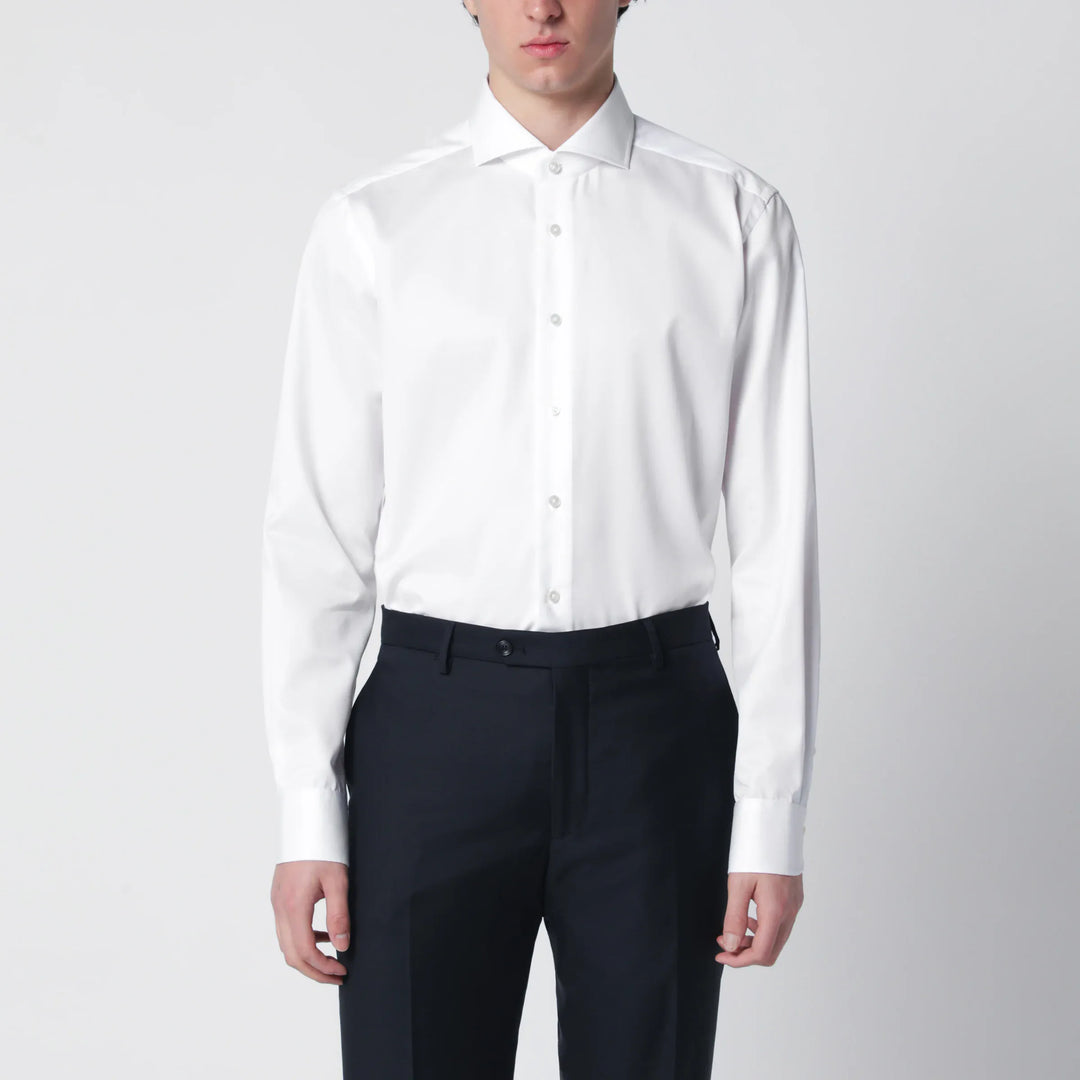 XACUS - White Travel cotton shirt Brand Apparel &amp; Accessories > Clothing > Shirts &amp; Tops
