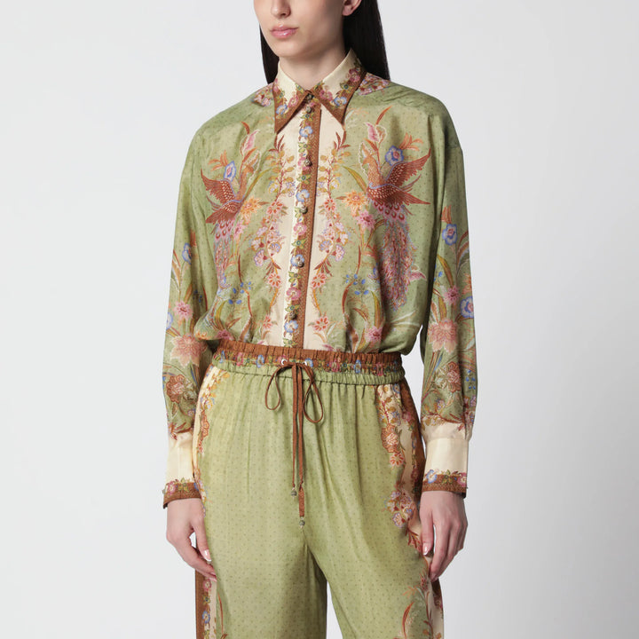 ZIMMERMANN - Indra shirt with floral print Brand Apparel &amp; Accessories > Clothing > Shirts &amp; Tops 0