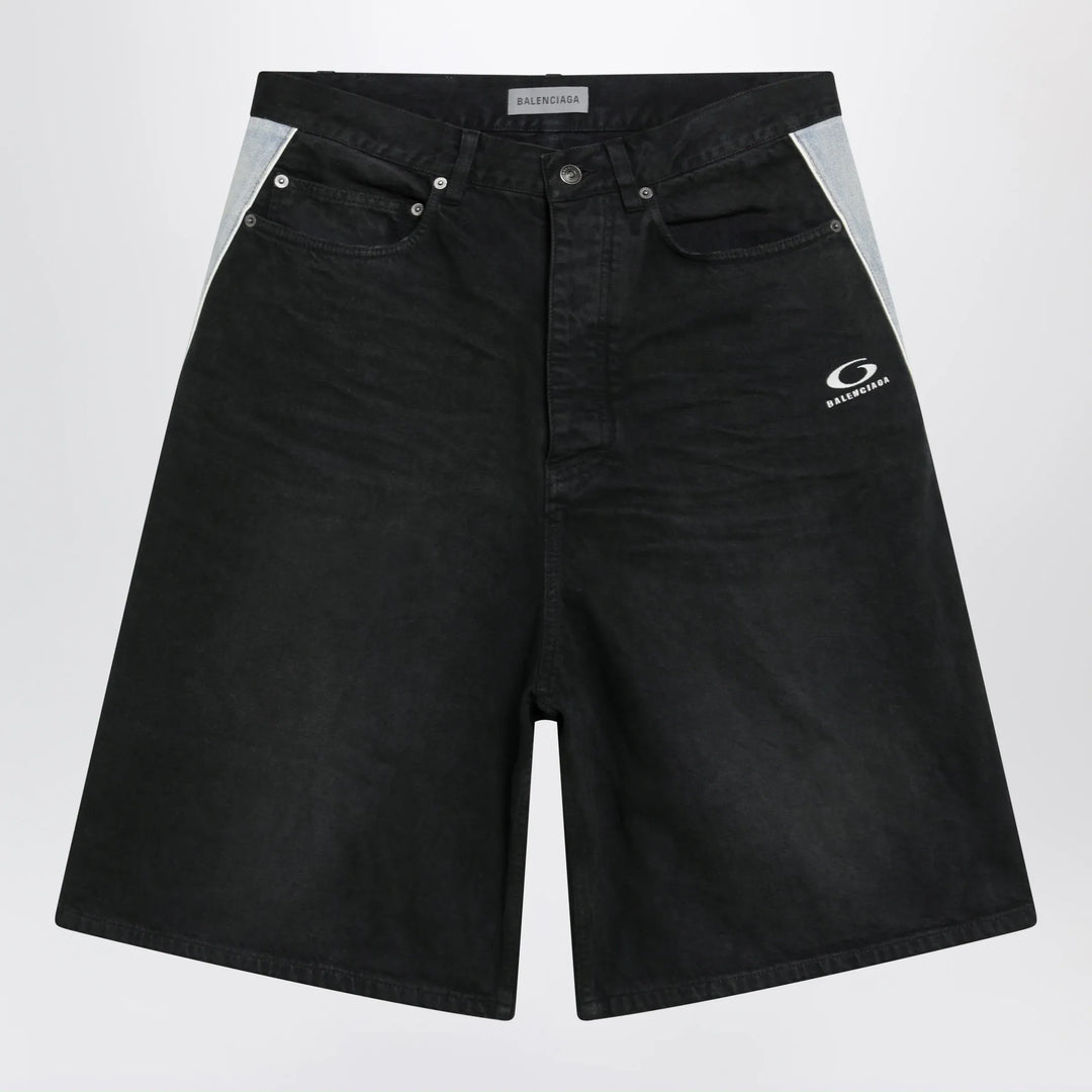 Balenciaga - Loop Sport Icon denim shorts Brand Apparel &amp; Accessories > Clothing > Shorts