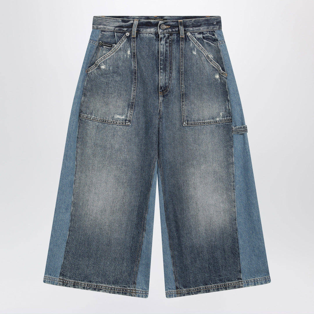 Dolce&amp;Gabbana - Multicolour denim bermuda shorts Brand Apparel &amp; Accessories > Clothing > Shorts 38  IT