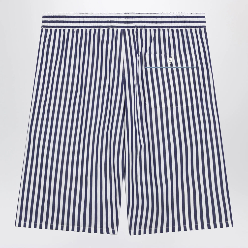 Dolce&Gabbana - Vanity bermuda shorts in striped poplin Brand Apparel & Accessories > Clothing > Shorts 48 IT