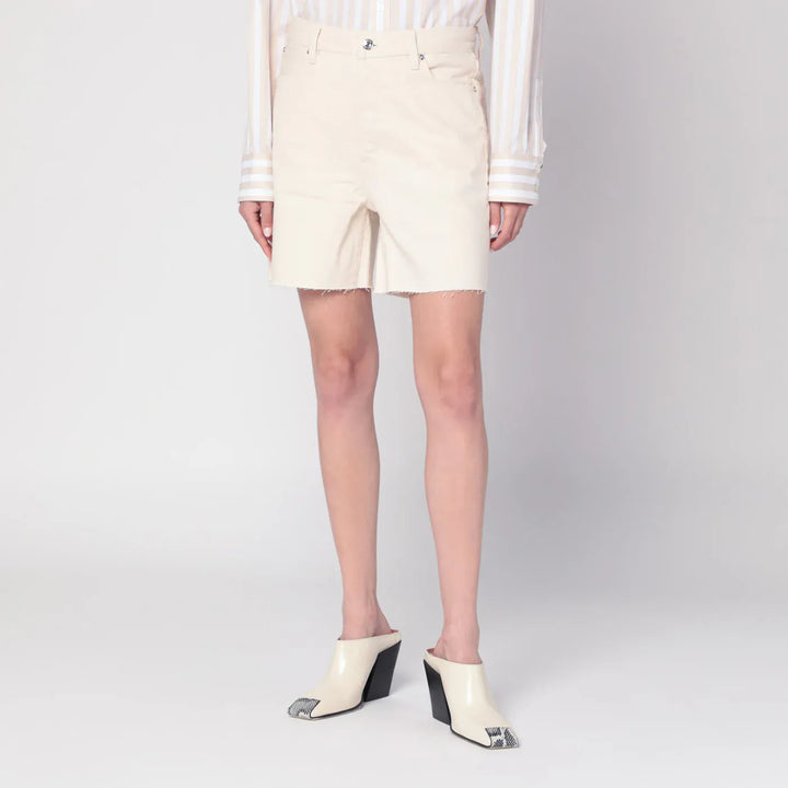 Frame - Butter-coloured denim bermuda shorts Brand Apparel &amp; Accessories > Clothing > Shorts 24