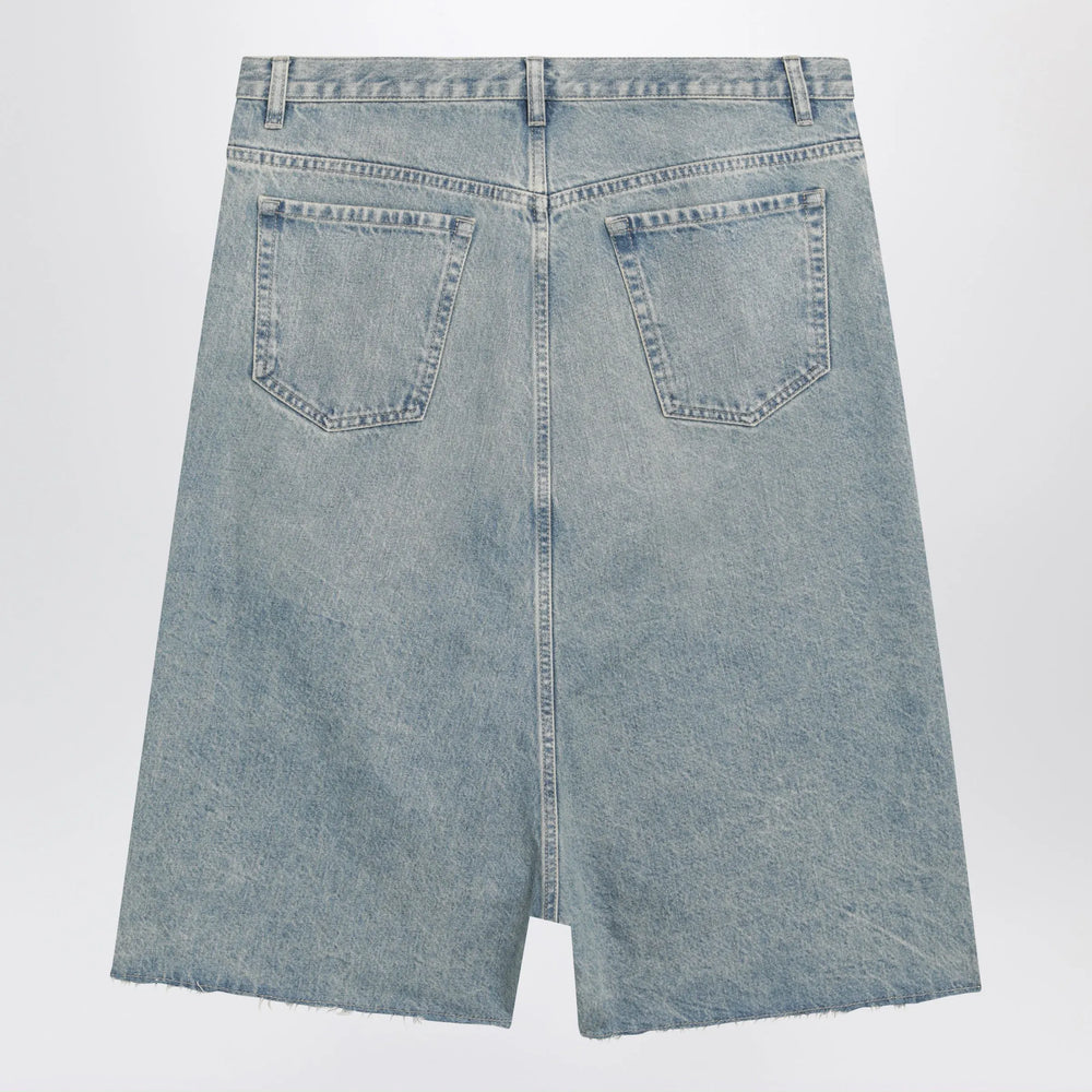 Maison Margiela - Low-crotch denim bermuda shorts in ice blue Brand Apparel & Accessories > Clothing > Shorts 30