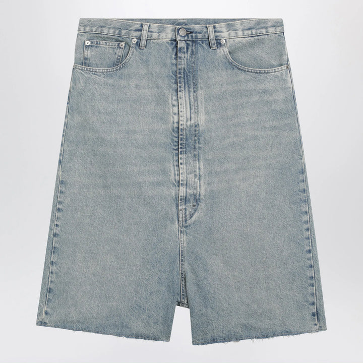 Maison Margiela - Low-crotch denim bermuda shorts in ice blue Brand Apparel &amp; Accessories > Clothing > Shorts 30