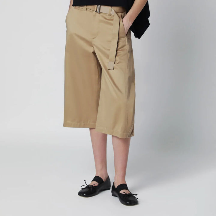Sacai - Beige cotton chino bermuda shorts Brand Apparel &amp; Accessories > Clothing > Shorts 1