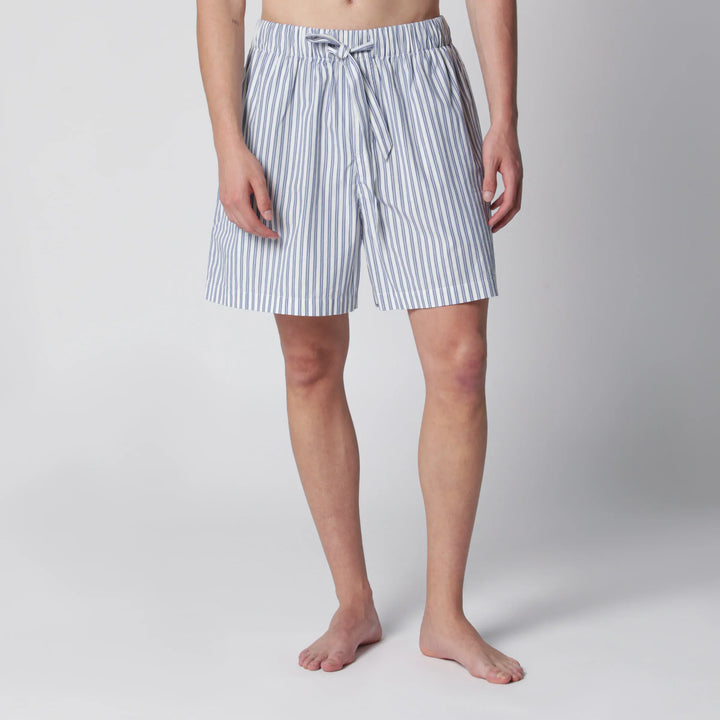 Tekla - White/light blue striped pajama shorts Brand Apparel &amp; Accessories > Clothing > Shorts S