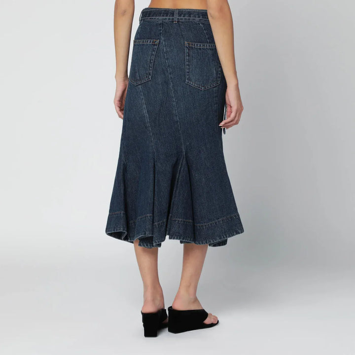 Sacai - Asymmetric blue denim skirt Brand Apparel &amp; Accessories > Clothing > Skirts 2