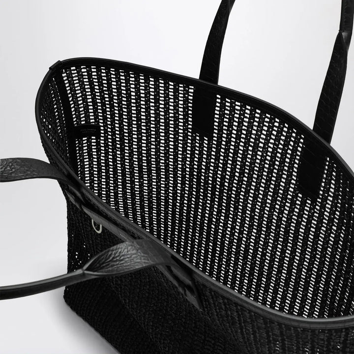 Dolce&amp;Gabbana - Adamo Shopping Bag in black woven mesh Brand Apparel &amp; Accessories TU