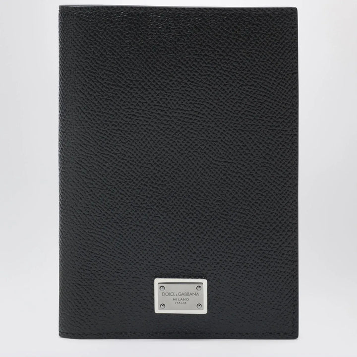 Dolce&amp;Gabbana - Black passport holder with logo plaque Brand Apparel &amp; Accessories TU