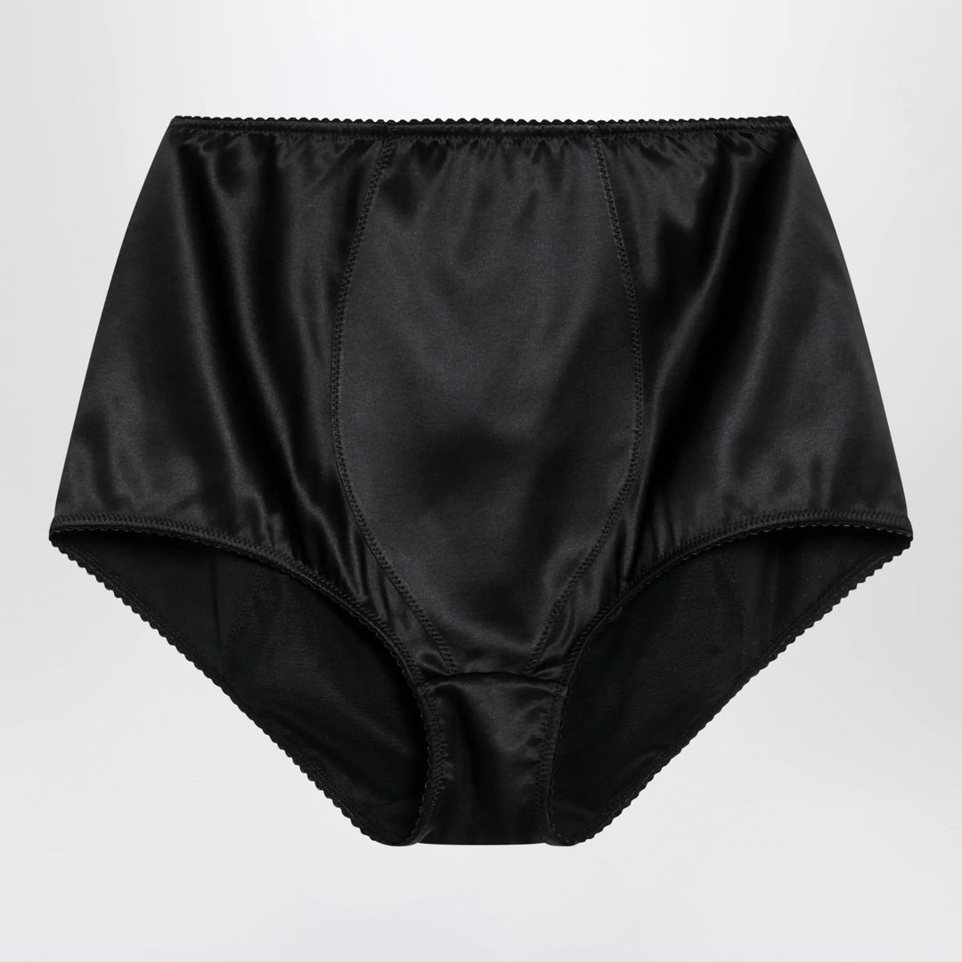 Dolce&amp;Gabbana - Black satin culottes Brand Apparel &amp; Accessories 1